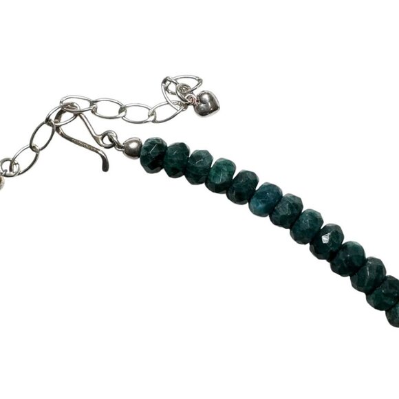 Jay King Graduated Teal Apatite Bead 18" Necklace Sterling Clasp - Picture 7 of 8